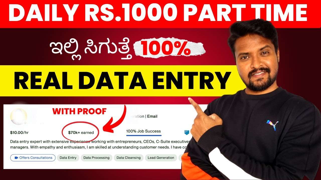 Real Data Entry Job